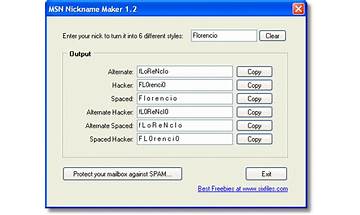 MSN Nickname Maker for Windows - Download it from Habererciyes for free